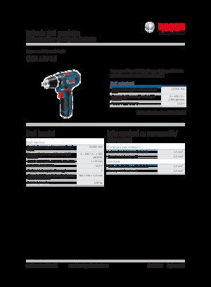 Akumulátorové vrtačky a vrtací šroubováky Bosch GSR 12V-15
