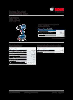 Akumulátorové vrtačky a vrtací šroubováky Bosch GSR 18V-45