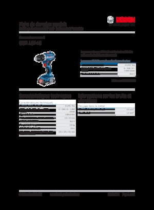 Akumulátorové vrtačky a vrtací šroubováky Bosch GSR 18V-45