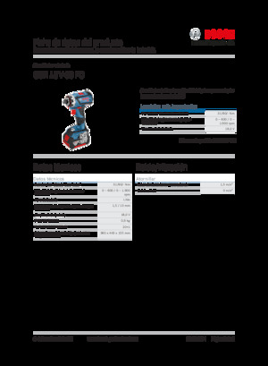 Akumulátorové vrtačky a vrtací šroubováky Bosch GSR 18V-60 FC