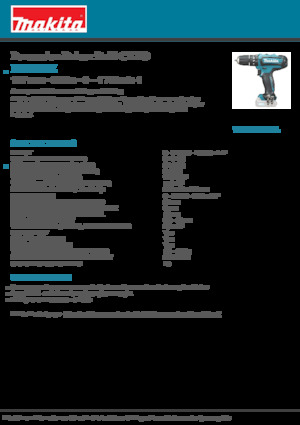 Akumulátorové vrtačky a vrtací šroubováky Makita HP331DZ