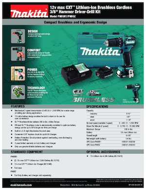Akumulátorové vrtačky a vrtací šroubováky Makita PH05R1 