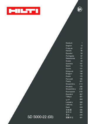 Akumulátorové vrtačky a vrtací šroubováky Hilti SD 5000-22