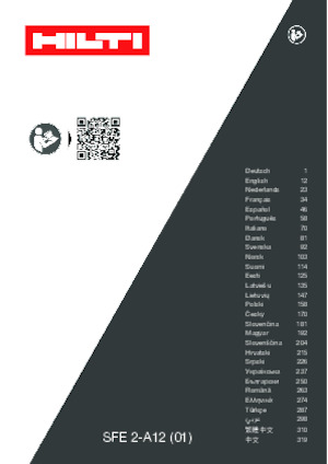 Akumulátorové vrtačky a vrtací šroubováky Hilti SFE 2-A12