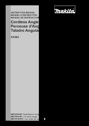 Akumulátorové vrtačky a vrtací šroubováky Makita XAD02