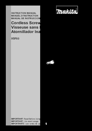 Akumulátorové vrtačky a vrtací šroubováky Makita XSF03TX2