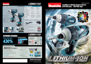 Akumulátorové rázové utahováky a šroubováky Makita BTP140 