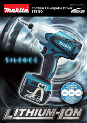 Akumulátorové rázové utahováky a šroubováky Makita BTS130 