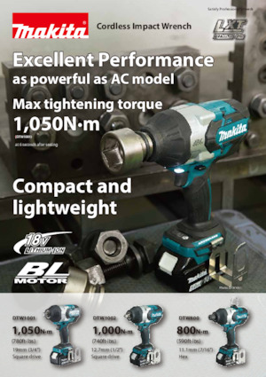 Akumulátorové rázové utahováky a šroubováky Makita DTW1001 