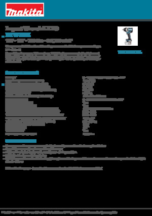 Akumulátorové rázové utahováky a šroubováky Makita DTW701Z