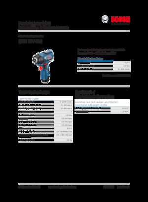 Akumulátorové rázové utahováky a šroubováky Bosch GDR 12V-110