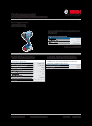 Akumulátorové rázové utahováky a šroubováky Bosch GDR 18V-160