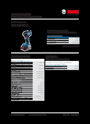 Akumulátorové rázové utahováky a šroubováky Bosch GDR 18V-210 C