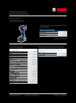 Akumulátorové rázové utahováky a šroubováky Bosch GDR 18V-210 C
