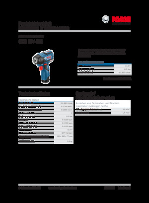 Akumulátorové rázové utahováky a šroubováky Bosch GDS 12V-115