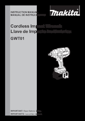 Akumulátorové rázové utahováky a šroubováky Makita GWT01D