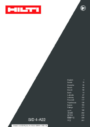 Akumulátorové rázové utahováky a šroubováky Hilti SID 4-A22