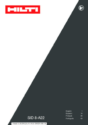 Akumulátorové rázové utahováky a šroubováky Hilti SID 8-A22 