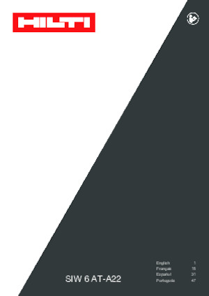 Akumulátorové rázové utahováky a šroubováky Hilti SIW 6AT-A22 