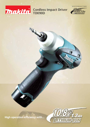 Akumulátorové rázové utahováky a šroubováky Makita TD090D