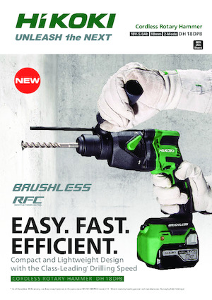 Akumulátorová vrtací kladiva SDS HiKOKI DH18DPB