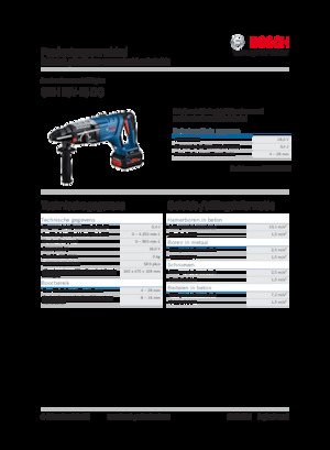 Akumulátorová vrtací kladiva SDS Bosch GBH 18V-28 DC