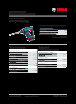 Akumulátorová vrtací kladiva SDS Bosch GBH 18V-LI Compact
