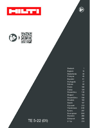 Akumulátorová vrtací kladiva SDS Hilti TE 5-22