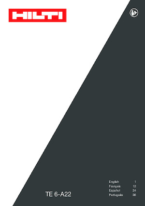 Akumulátorová vrtací kladiva SDS Hilti TE 6-A22 