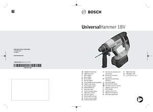 Akumulátorová vrtací kladiva SDS Bosch UniversalHammer 18V