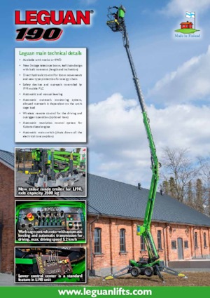 Pásové kloubové pracovní plošiny Leguan 190 