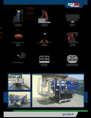 Pásové kloubové pracovní plošiny CELA DT 15 Spyder