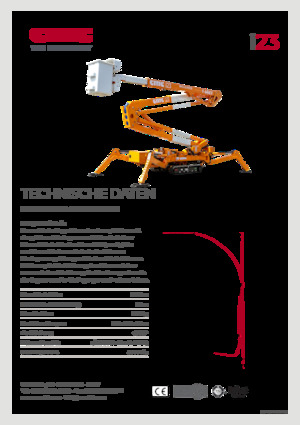 Pásové kloubové pracovní plošiny CMC i23