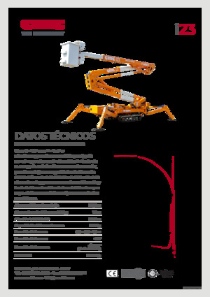 Pásové kloubové pracovní plošiny CMC i23
