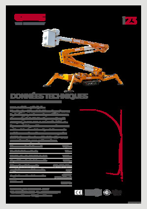 Pásové kloubové pracovní plošiny CMC i23