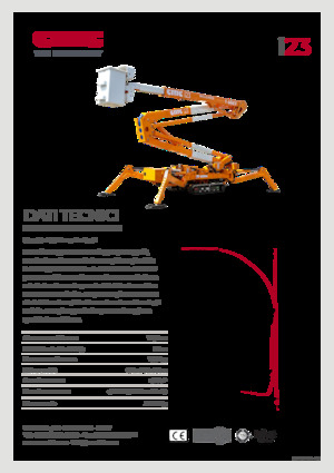 Pásové kloubové pracovní plošiny CMC i23