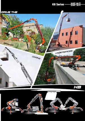 Pásové kloubové pracovní plošiny Cormidi KB20