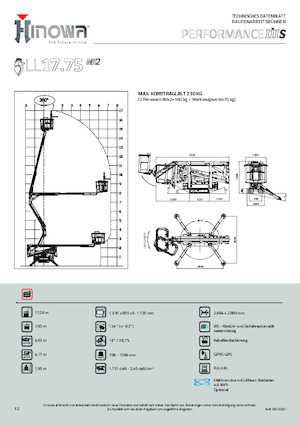 Pásové kloubové pracovní plošiny Hinowa Lightlift 17.75 Performance IIIS MK3