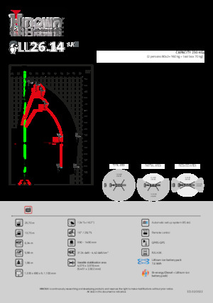 Pásové kloubové pracovní plošiny Hinowa Lightlift 26.14 Performance IIIS MK3