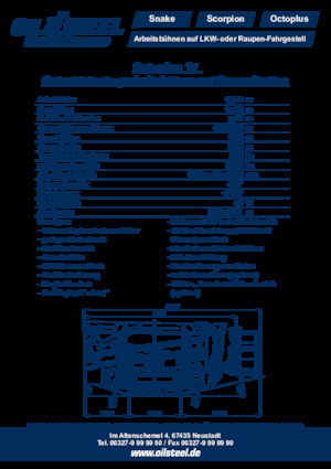 Pásové kloubové pracovní plošiny Oil & Steel Octoplus 17