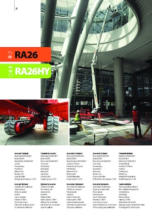 Pásové kloubové pracovní plošiny Easy Lift RA26HY