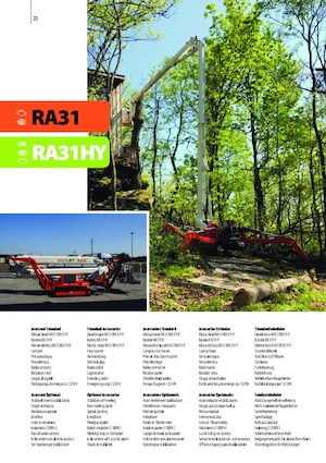 Pásové kloubové pracovní plošiny Easy Lift RA31HY