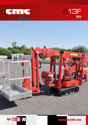 Pásové kloubové pracovní plošiny CMC S13F