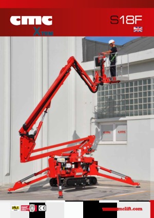 Pásové kloubové pracovní plošiny CMC S18F