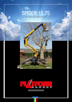 Pásové kloubové pracovní plošiny Platform Basket SPIDER 15.75 E