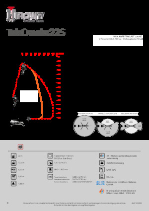 Pásové kloubové pracovní plošiny Hinowa TeleCrawler 22S