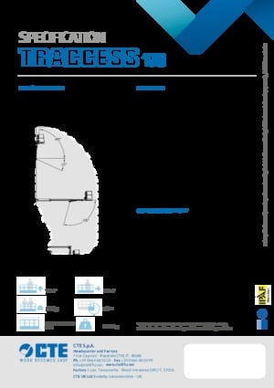 Pásové kloubové pracovní plošiny CTE Traccess 170 E