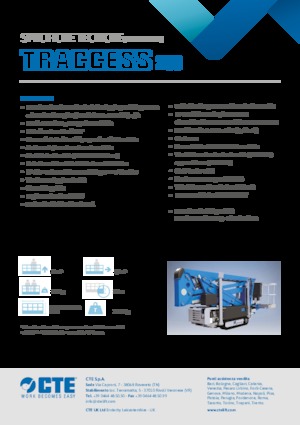 Pásové kloubové pracovní plošiny CTE Traccess 200