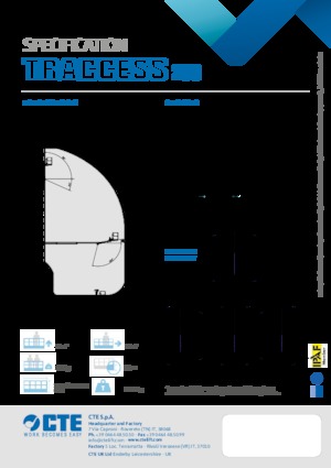 Pásové kloubové pracovní plošiny CTE Traccess 230