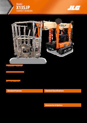 Pásové kloubové pracovní plošiny JLG X13SJP